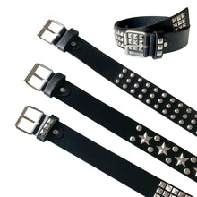 Load image into Gallery viewer, Punk Rock Rivet Studded Belt Adjustable Hollow Decoration Black Fashion Women Waist Belt Accessories
