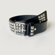 Load image into Gallery viewer, Punk Rock Rivet Studded Belt Adjustable Hollow Decoration Black Fashion Women Waist Belt Accessories

