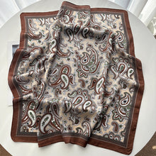Load image into Gallery viewer, Paisley Cashew Print Women Scarf Silk Feel All Season Versatile Square Headscarf Shawl Body Clothing Accessories
