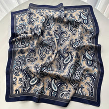 Load image into Gallery viewer, Paisley Cashew Print Women Scarf Silk Feel All Season Versatile Square Headscarf Shawl Body Clothing Accessories
