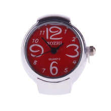 Load image into Gallery viewer, New Creative Fashion Lady Girl Steel Round Elastic Quartz Finger Ring Watch
