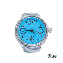 Load image into Gallery viewer, New Creative Fashion Lady Girl Steel Round Elastic Quartz Finger Ring Watch
