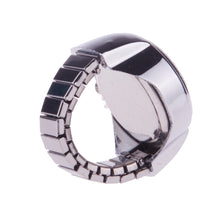 Load image into Gallery viewer, New Creative Fashion Lady Girl Steel Round Elastic Quartz Finger Ring Watch
