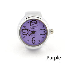 Load image into Gallery viewer, New Creative Fashion Lady Girl Steel Round Elastic Quartz Finger Ring Watch
