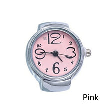 Load image into Gallery viewer, New Creative Fashion Lady Girl Steel Round Elastic Quartz Finger Ring Watch
