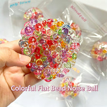 Load image into Gallery viewer, Ice Cube Shaped Beaded Squishy Squeeze Ball Fidget Toy Hand Exercise Stress Relief Sensory Toy For Kids Adults
