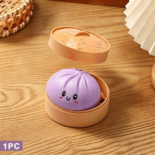 Load image into Gallery viewer, Stress Relief Squeeze Fun Soft Gel Venting Bun With Steaming Basket Hand-Squeeze Soft Gel Squeezing Toy For Adults And Children
