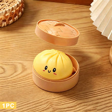 Load image into Gallery viewer, Stress Relief Squeeze Fun Soft Gel Venting Bun With Steaming Basket Hand-Squeeze Soft Gel Squeezing Toy For Adults And Children
