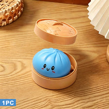Load image into Gallery viewer, Stress Relief Squeeze Fun Soft Gel Venting Bun With Steaming Basket Hand-Squeeze Soft Gel Squeezing Toy For Adults And Children
