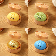 Load image into Gallery viewer, Stress Relief Squeeze Fun Soft Gel Venting Bun With Steaming Basket Hand-Squeeze Soft Gel Squeezing Toy For Adults And Children
