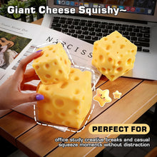 Load image into Gallery viewer, Soft 6/7/10cm Cheese Slow Rise Squishy Moldable Stress Relief Toy for Adults &amp; Kids Non-Stick Mochi Fidget Office Desk Anxiety Gadget
