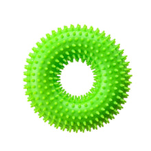 Load image into Gallery viewer, TPR Spiky Ring Dog Toy Squeaky Chew Toy for Large Breed Dogs Durable Teeth Cleaning Massage Toy Heavy Duty Interactive Puppy Biting Ring
