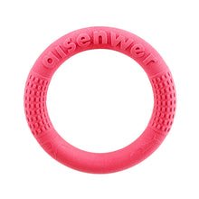 Load image into Gallery viewer, Dog Agility Flying Ring Toy for Medium Large Dogs Soft Chew Resistant Bite Proof Outdoor Park Water Beach Interactive Pet Training Flying Ring

