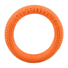 Load image into Gallery viewer, Dog Agility Flying Ring Toy for Medium Large Dogs Soft Chew Resistant Bite Proof Outdoor Park Water Beach Interactive Pet Training Flying Ring
