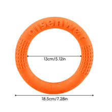 Load image into Gallery viewer, Dog Agility Flying Ring Toy for Medium Large Dogs Soft Chew Resistant Bite Proof Outdoor Park Water Beach Interactive Pet Training Flying Ring
