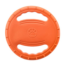 Load image into Gallery viewer, Floating Dog Flying Disc Toy Interactive Pet Flyer Throwing Disc for Outdoor Beach Pool Fetch Durable Easy Grip Steering Wheel Design for Medium Large Dogs
