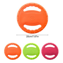 Load image into Gallery viewer, Floating Dog Flying Disc Toy Interactive Pet Flyer Throwing Disc for Outdoor Beach Pool Fetch Durable Easy Grip Steering Wheel Design for Medium Large Dogs
