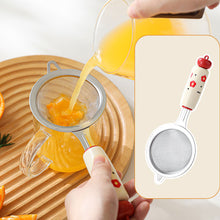 Load image into Gallery viewer, Dopamine Kitchen Baby Food Tool Stainless Steel Egg Yolk Separator Mesh Sieve Filter Spoon Complementary Food Utensils
