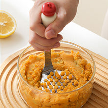Load image into Gallery viewer, Dopamine Kitchen Baby Food Tool Stainless Steel Egg Yolk Separator Mesh Sieve Filter Spoon Complementary Food Utensils
