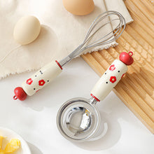 Load image into Gallery viewer, Dopamine Kitchen Baby Food Tool Stainless Steel Egg Yolk Separator Mesh Sieve Filter Spoon Complementary Food Utensils
