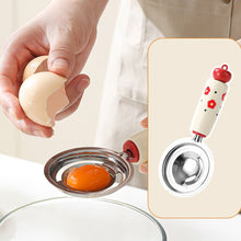 Load image into Gallery viewer, Dopamine Kitchen Baby Food Tool Stainless Steel Egg Yolk Separator Mesh Sieve Filter Spoon Complementary Food Utensils
