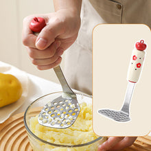 Load image into Gallery viewer, Dopamine Kitchen Baby Food Tool Stainless Steel Egg Yolk Separator Mesh Sieve Filter Spoon Complementary Food Utensils
