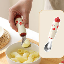 Load image into Gallery viewer, Dopamine Kitchen Baby Food Tool Stainless Steel Egg Yolk Separator Mesh Sieve Filter Spoon Complementary Food Utensils
