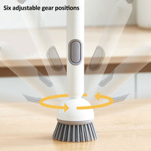 Load image into Gallery viewer, Adjustable Long Handle Dish Brush With Soap Dispenser Multifunctional Kitchen Cleaning Brush For Pot Pan Sink Dishwashing
