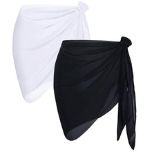 Load image into Gallery viewer, Chiffon Beach Sarong Wrap Skirt Women Sheer Swimsuit Cover Up Seaside Swim Accessories Swimwear
