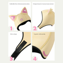 Load image into Gallery viewer, 3mm Neoprene Cat Ears Swimming Cap Diving Hood Waterproof Women Wetsuit Hat For Snorkeling Surfing Water Sports Swimming Supplies
