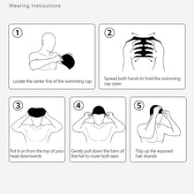Load image into Gallery viewer, Silicone Waterproof Swimming Cap Solid Color Enlarged Swimming Cap Bathing Caps Beach Swimming Snorkeling Suits Supplies
