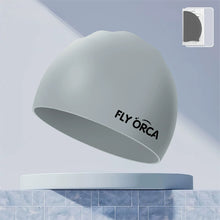 Load image into Gallery viewer, Silicone Waterproof Swimming Cap Solid Color Enlarged Swimming Cap Bathing Caps Beach Swimming Snorkeling Suits Supplies
