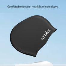 Load image into Gallery viewer, Silicone Waterproof Swimming Cap Solid Color Enlarged Swimming Cap Bathing Caps Beach Swimming Snorkeling Suits Supplies

