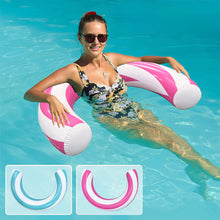 Load image into Gallery viewer, U Shaped Striped PVC Inflatable Swimming Ring Arch Pool Float For Summer Beach Water Party Supplies
