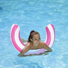 Load image into Gallery viewer, U Shaped Striped PVC Inflatable Swimming Ring Arch Pool Float For Summer Beach Water Party Supplies
