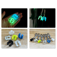 Load image into Gallery viewer, Luminous Quick Release Diving Pipe Clamp Hose Fixed Hook BCD Diving Accessories
