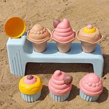 Load image into Gallery viewer, Wheat Straw Ice Cream Kids Beach Toy Set Eco Friendly Play Sand Tools Outdoor Kid Game Toy Gifts
