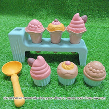 Load image into Gallery viewer, Wheat Straw Ice Cream Kids Beach Toy Set Eco Friendly Play Sand Tools Outdoor Kid Game Toy Gifts
