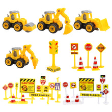 Load image into Gallery viewer, Construction Vehicle Cake Topper Excavator Crane Tractor Cake Decoration For Boys Birthday Baby Shower Party
