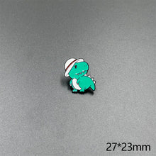 Load image into Gallery viewer, Cute Animal Enamel Pin Fox Cat Dinosaur Frog Lapel Badge Bag Clothing Accessory Garmnt DIY Supplies Gift
