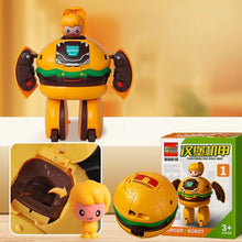 Load image into Gallery viewer, Creative Educational Deformation Robot Toy for Kids Food Simulation Hamburger Model Action Figure with Movable Parts for Boys &amp; Girls Gift
