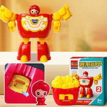 Load image into Gallery viewer, Creative Educational Deformation Robot Toy for Kids Food Simulation Hamburger Model Action Figure with Movable Parts for Boys &amp; Girls Gift
