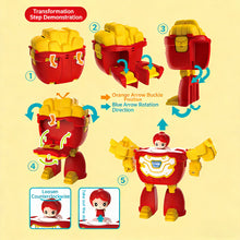 Load image into Gallery viewer, Creative Educational Deformation Robot Toy for Kids Food Simulation Hamburger Model Action Figure with Movable Parts for Boys &amp; Girls Gift
