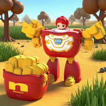 Load image into Gallery viewer, Creative Educational Deformation Robot Toy for Kids Food Simulation Hamburger Model Action Figure with Movable Parts for Boys &amp; Girls Gift
