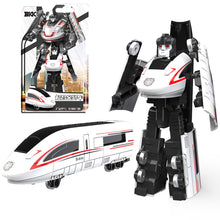Load image into Gallery viewer, Alloy Transforming Robot Toy for Boys 2-in-1 Convertible Train Construction Vehicle Deformation Car Action Figure Diecast Gift Kids
