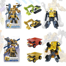 Load image into Gallery viewer, Alloy Transforming Robot Toy for Boys 2-in-1 Convertible Train Construction Vehicle Deformation Car Action Figure Diecast Gift Kids

