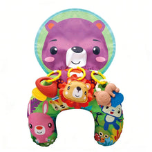 Load image into Gallery viewer, Baby Tummy Time Pillow Montessori Sensory Training Pillow with Teether Rattle for Newborn 0-12 Months

