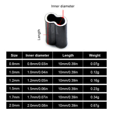 Load image into Gallery viewer, 50PCS Double Brass Fishing Line Fixing Tube Anti-Slip Steel Wire Lock Clip Leader Connector for European Rig
