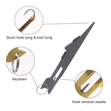 Load image into Gallery viewer, 1PC Stainless Steel Fly Fishing Hook Tyier Multi-Functional Fishing Line Knot Tool and Leader Cutter Outdoor Fishing Accessories
