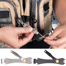 Load image into Gallery viewer, Multi-Functional Stainless Steel Fly Fishing Tool Fishing Leader Scissor Hook Tyier Knot Remover Outdoor Fishing Accessory
